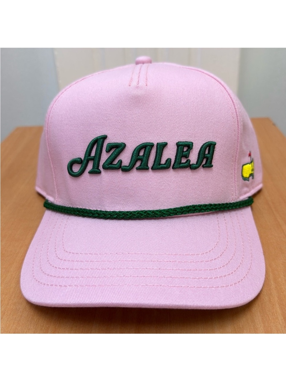 Masters Pink Azalea Cap with Green Embroidery